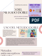 Farmacología: Uso Del Método Doble