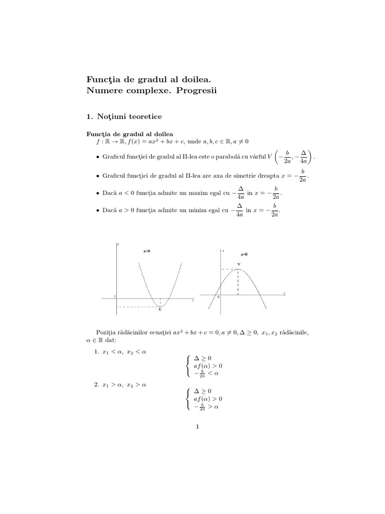 Functia de Gradul II | PDF