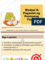 Pagsulat NG Posisyong Papel (Autosaved)