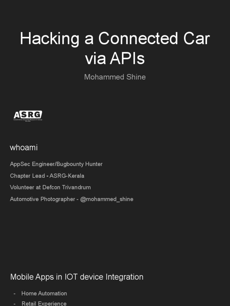Hacking Connected Cars: Analyzing Security Vulnerabilities in Vehicle ...