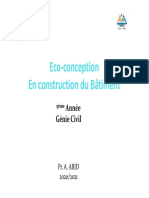 Cours Eco Conception en Construction Du Bâtiment 5eme Année 20202021