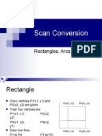 Scan Conversion Techniques for Rectangles, Arcs, and Polygons