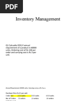 Module-3 (B) Inventory Management