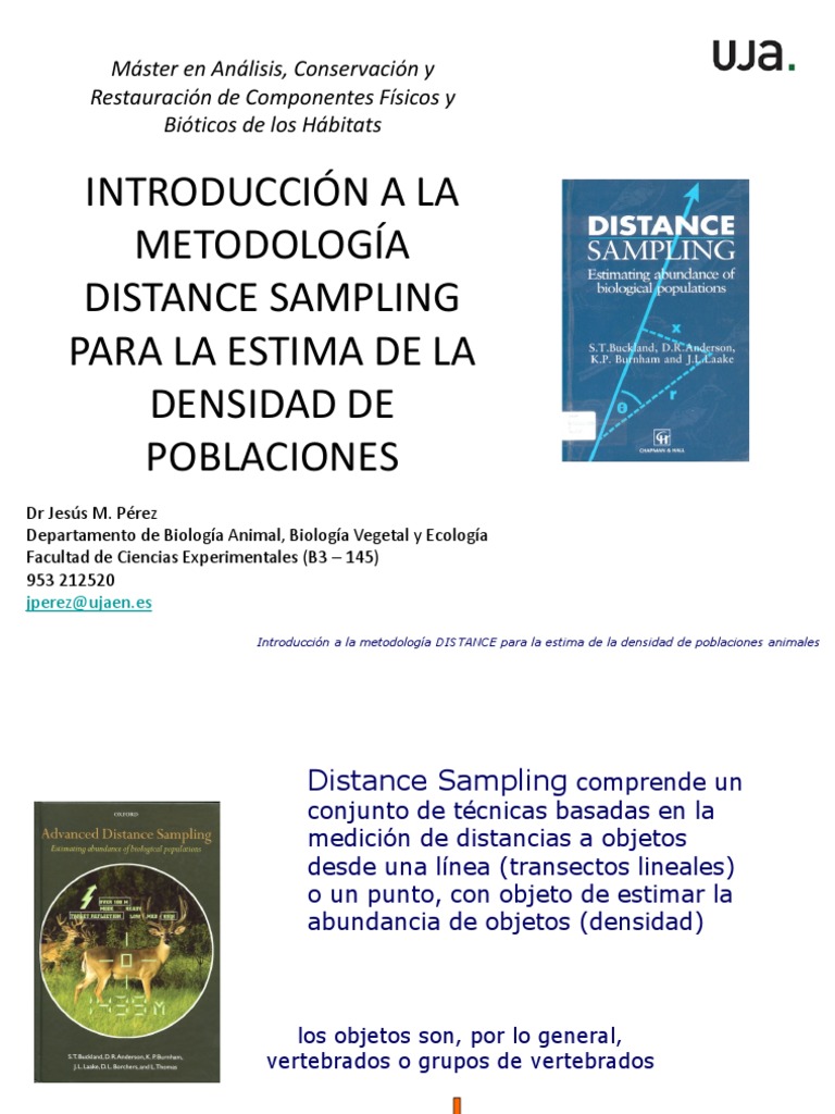 Estimación de Densidad con Distance Sampling | PDF | Aleatoriedad | Science