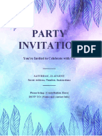 Party Invitation: You're Invited To Celebrate With Us!