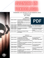 Avances en Toxicologia 4 Modulos