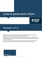 Vale La Pena Servir A Dios