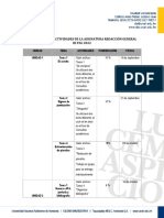 Calendario de Actividades - Iii Pac2022 - Redacción General