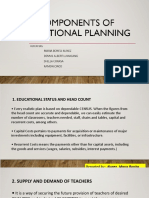 Components of Educ. Planning