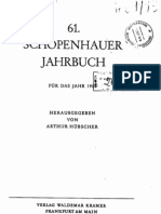 Schopenhauer Jahrbuch - 1980
