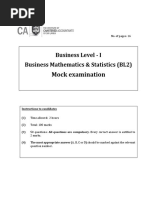 BL 2 Business Mathamatics (Mock Exam Paper - English)