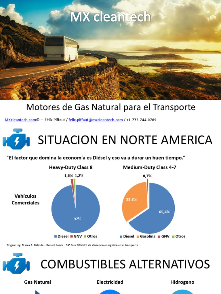 Motores de Gas Natural para El Transporte | PDF | Motor diesel | Autobús