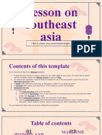 Lesson On Southeast Asia