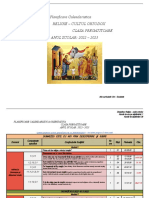 Planificare Calendaristica Clasa Pregatitoare