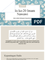 Hadis #20 Imam Nawawi