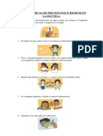 Medidas Basicas de Prevencion e Higiene en La Escuela