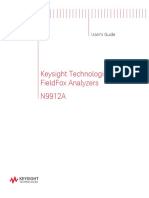 Keysight Technologies Fieldfox Analyzers N9912A: User'S Guide