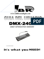Consola DMX 240a Manual Spanish