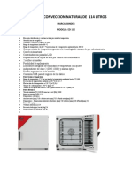 Estufa Conveccion Natural Ed 115