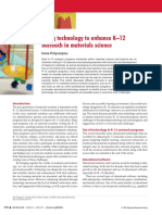 (Article) Using Technology To Enhance K-12 in Material Science