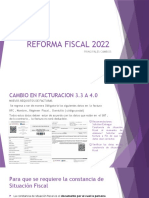 Principales Cambios Reforma Fiscal 2022