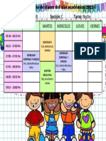 Horario del VII C Inicia