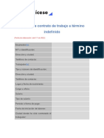 4 Contrato de Trabajo A Termino Indefinido