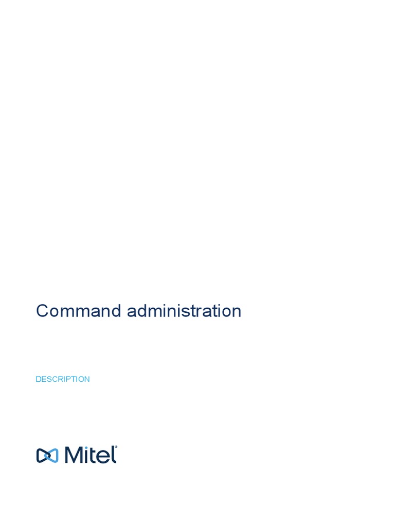 Komande MXOne2 | PDF | Shell (Computing) | Command Line Interface