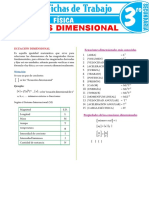 Analisis Dimensional Para Tercer Grado de Secundaria