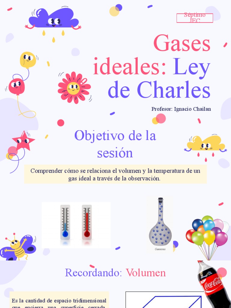 Ley de Charles en Gases Ideales | PDF | Gases | Temperatura