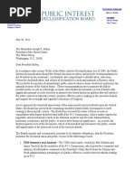 PIDB Potus Letter 9 11 Recommendations Final 1