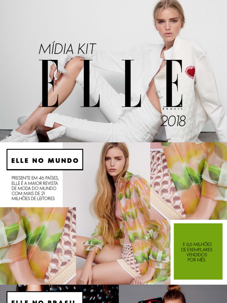Mídia Kit da Revista Elle 2018 | PDF | Moda