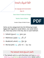 Arabic Verb Types and Cases