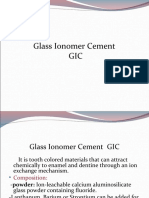 Glass Ionomer Cement GIC