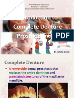 Introduction To Complete Dentures