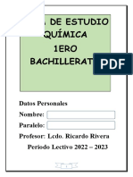 Guía de Estudio Química 1ero Bach - Unidad 1