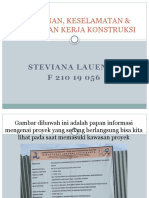 Uts k4 - f21019056 - Steviana Lauende - Keamanan, Keselamatan & Kesehatan Kerja Konstruksi
