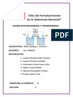 Celdas electroquímicas y termodinámica