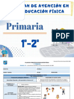 Plan de Atención EF Primaria 1º y 2º Sem. 14 - Mtro. Antonio Preza
