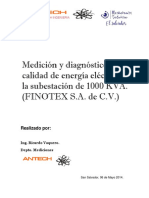 Reporte Calidad de Energia Finotex