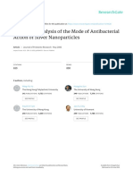 Proteomic Analysis of The Mode of Antibacterial Action of Silver Nanoparticles