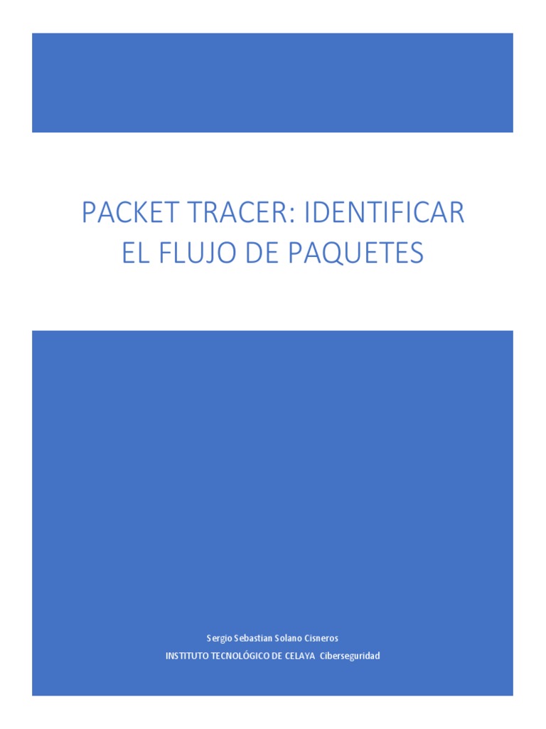 Flujo de Paquetes en Packet Tracer | PDF | Enrutador (Computación ...