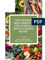 Encurtidos, tratamientos con ácidos o regulaciones de pH