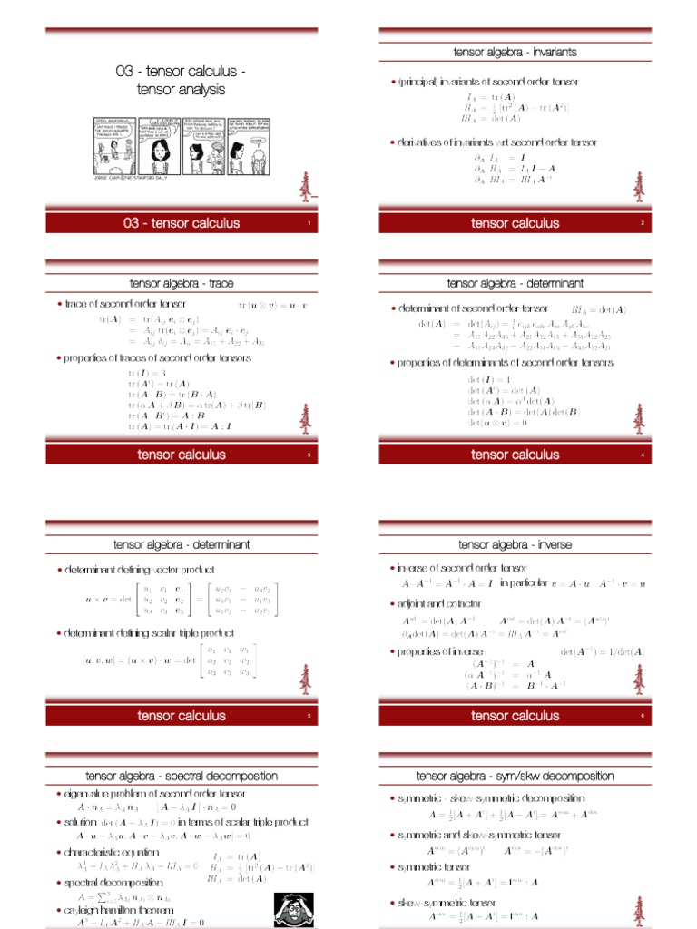 Tensor Calculus and Operations Guide | PDF | Tensor | Stress (Mechanics)