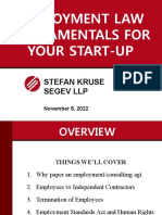 2022 11 08 Startup Legal Presentation - S Kruse - 8 Nov 2022