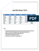 Jadwal Piket Harian X MIA 8