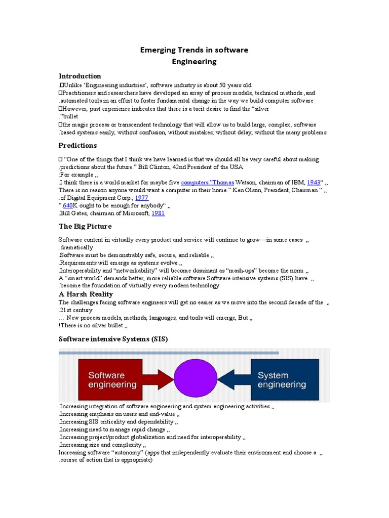 Emerging Trends in Software | PDF | Cloud Computing | Software