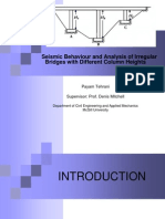 Seismic Behaviour and Analysis of Irregular Bridges With Different Column Heights