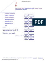 Past Simple - Irregular Verbs 1-10