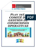 Plan de Comite de Gestión de Condiciones Operativas Cetpro-Paico-2022